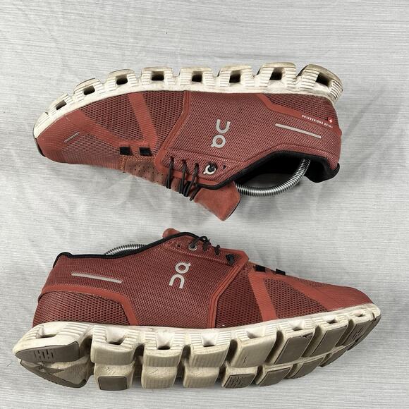 On Running Cloud 5 Rust Red Men’s Size 12 Running Shoe Gyms Sneakers 59.98161 - Picture 2 of 6